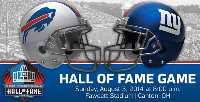 The Bills and Giants will meet in the HOF game for the first time. (Buffalo Bills Twitter feed)