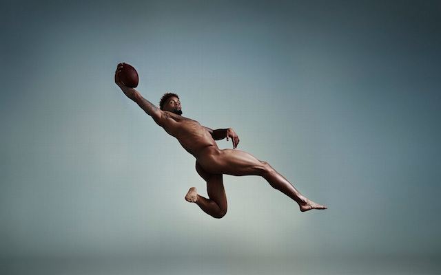 Odell Beckham Jr. poses for nude version of The Catch 