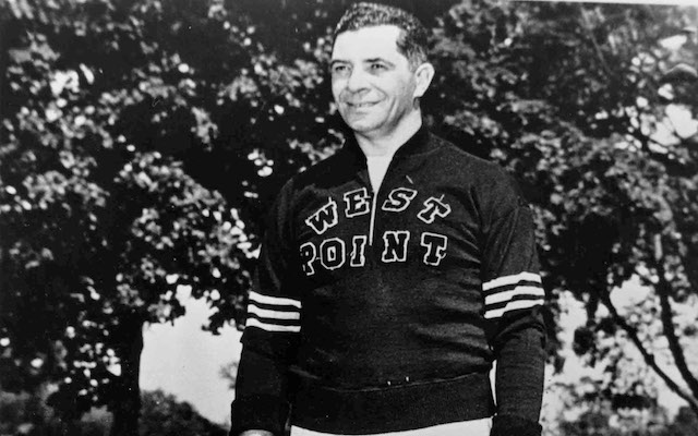 Vince Lombardi's $0.58 West Point sweater. (Getty Images)