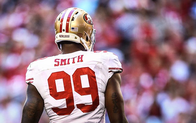 Aldon Smith could be headed to free agency in 2015. (USATSI)