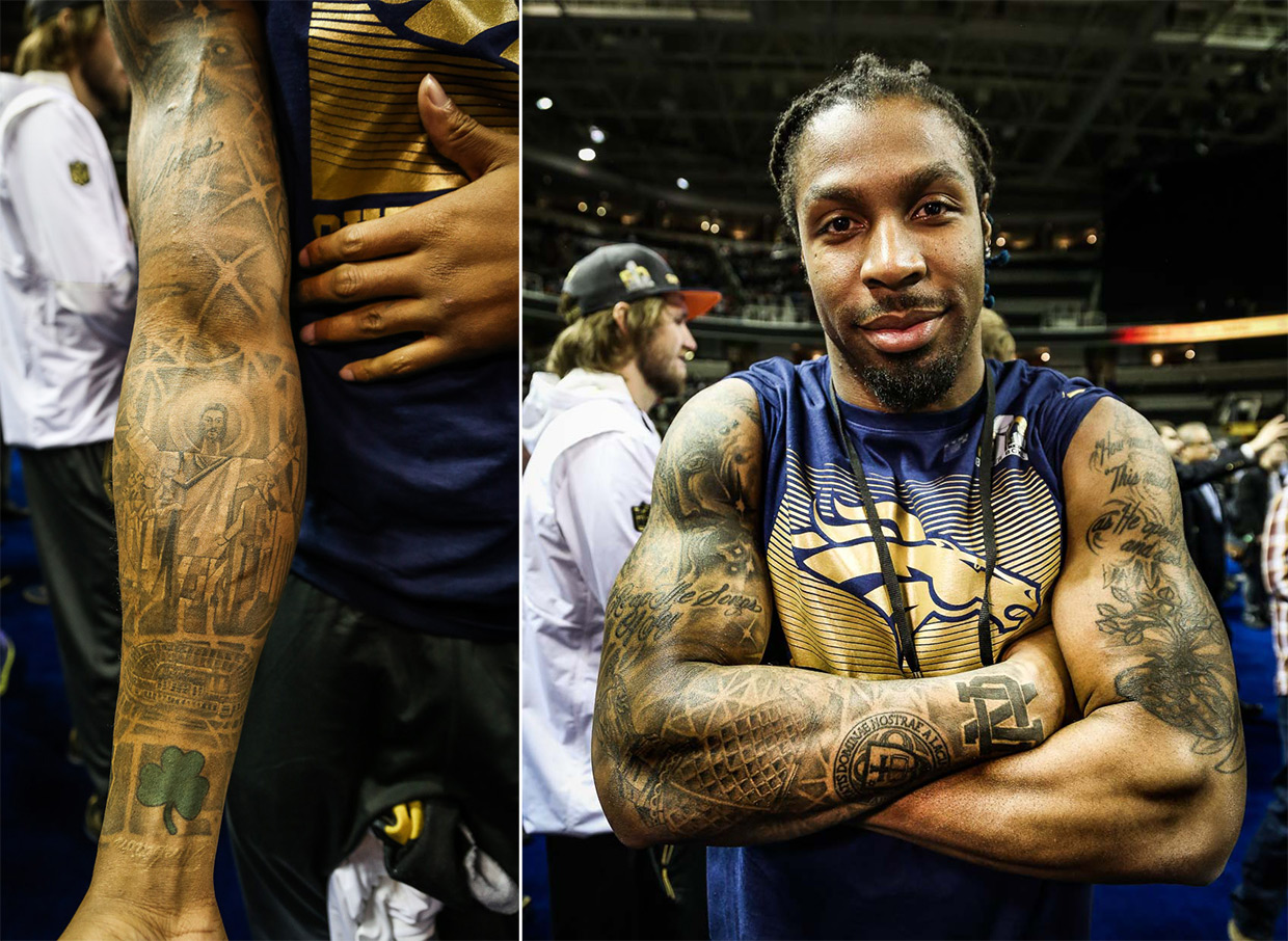 Super Bowl 50 Broncos, Panthers share stories behind their tattoos
