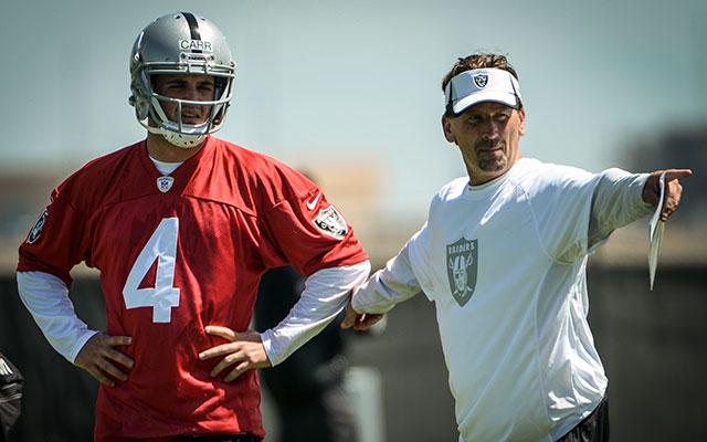 Only a month on the job and Derek Carr is making his way up the depth chart. (USATSI)