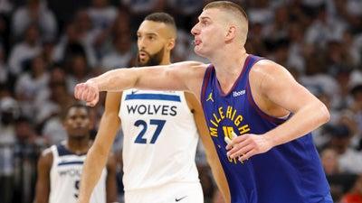 Nikola Jokic does it all as Nuggets hand Wolves first postseason loss