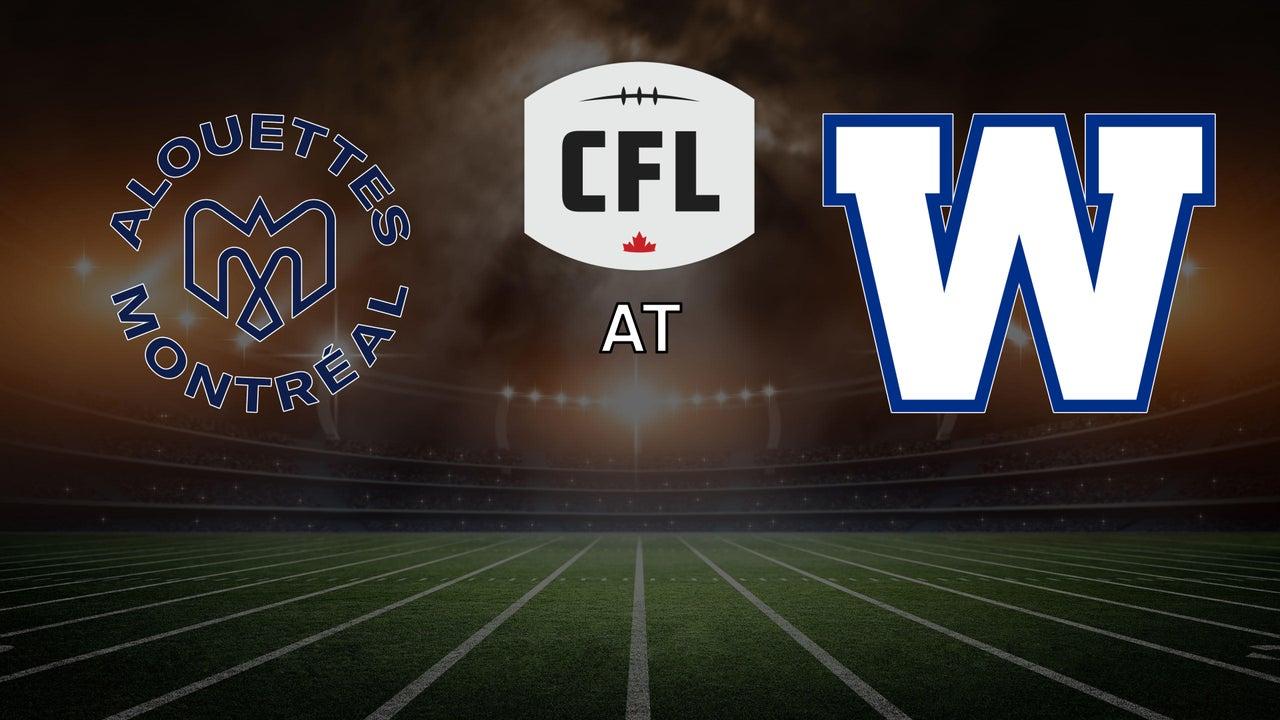 CFL Football - Montreal Alouettes at Winnipeg Blue Bombers