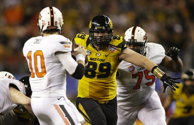 Defensive tackle Matt Hoch suffered an ankle injury in Missouri's scrimmage on Saturday.  (USATSI)
