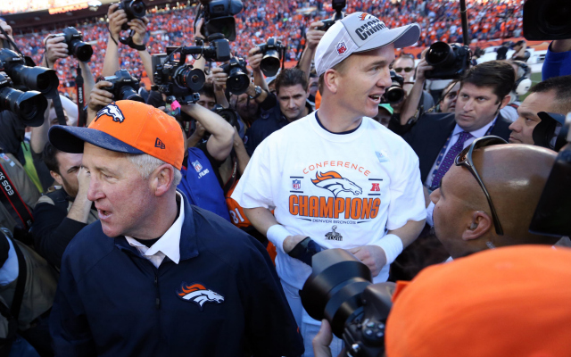 Peyton Manning's Broncos are -3 vs. the Seahawks in New York.