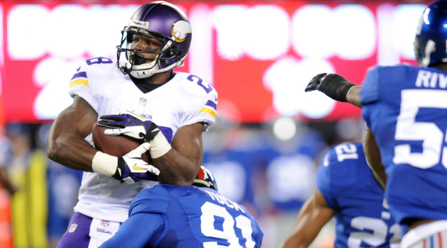 Adrian Peterson believes the Vikings are 'out of whack' right now.