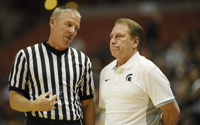 Tom Izzo voiced his displeasure with officiating changes on Sunday. (USATSI)