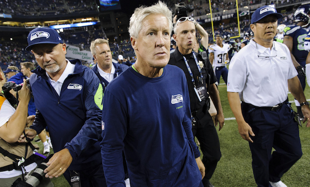 Pete Carroll and the Seahawks were reportedly fined more than $300K for excessive contact at practice.