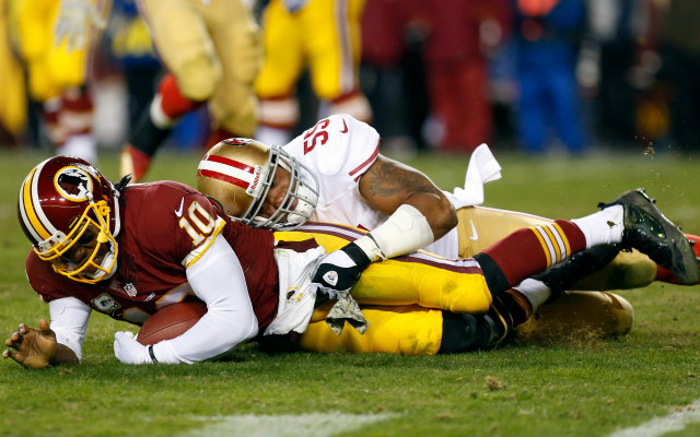 Ahmad Brooks says RG3 shouldn't be playing right now.
