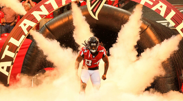 Roddy White is active against the Jets on Monday night.