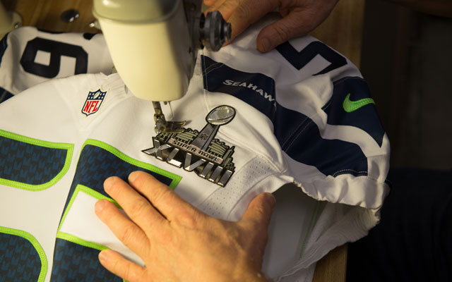 LOOK: Super Bowl XLVIII patches sewn on Broncos, Seahawks uniforms 