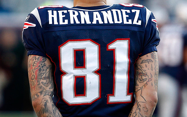 The Patriots took Aaron Hernandez in the 4th round of the 2010 draft. (Getty Images)