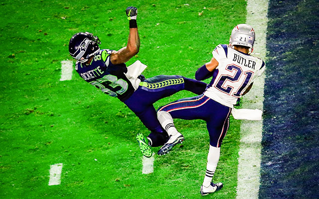 This wasn't the first time Malcolm Butler had seen this play. (Getty Images)