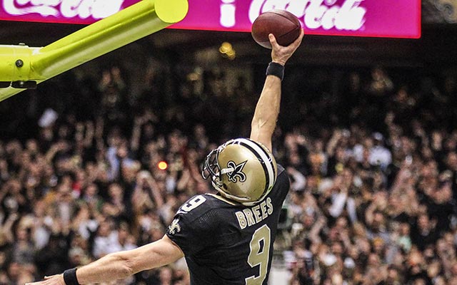 You'll never see Drew Brees dunk a football ever again. (USATSI)
