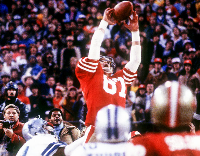 On Jan. 10, 1982, Dwight Clark made one of the greatest catches in NFL postseason history. (Getty Images)