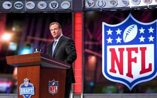 Goodell could be standing at a draft podium in late May in coming years. (USATSI)