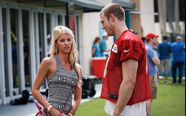 A rifle belonging to Lauren and Ryan Tannehill was found in a rental car. (USATSI)