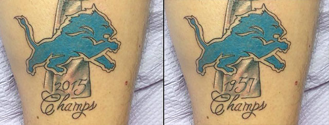 Detroit Lions fan gets Jamaal Williams Tattoo PIC  Woodward Sports  Network