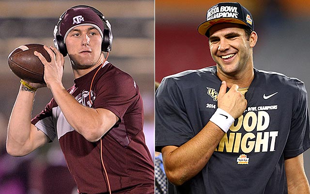 Will Johnny Manziel or Blake Bortles end up in Houston? (USATSI)