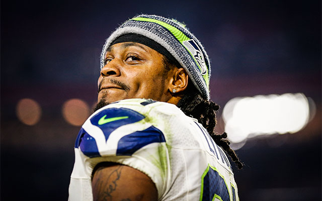 Marshawn Lynch now owns four trademarks. (USATSI)
