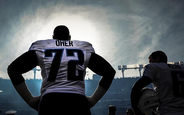 Michael Oher has a friend in the man who played him in 'Blind Side.' (Getty Images)