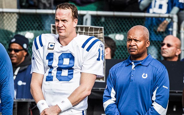 Peyton Manning gave Jim Caldwell a vote of confidence with the Lions. (USATSI)