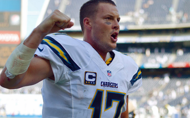 Philip Rivers has a league leading 116.3 passer rating this season.