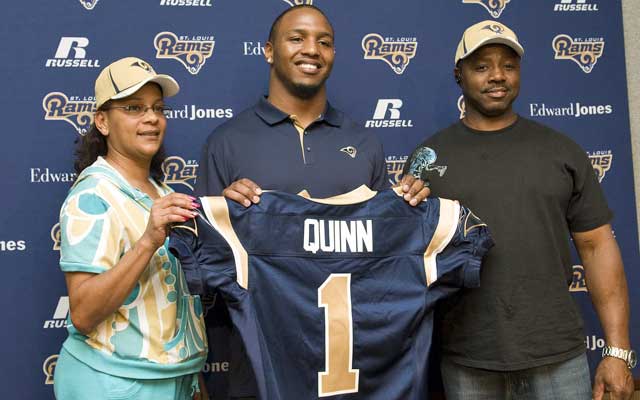 Despite his medical red flags, Quinn was the 14th pick by the Rams in 2011.