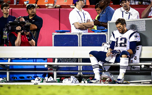 It was a long, forgettable night for Tom Brady. (Getty Images)