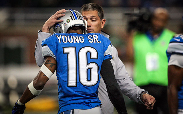 The Lions released Titus Young after the 2012 season. (USATSI)