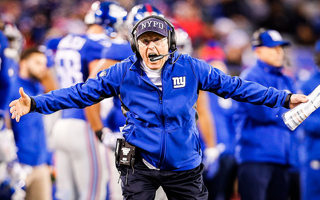 The look on Tom Coughlin's face, presumably, while he was dealing with Siri. (Getty Images)