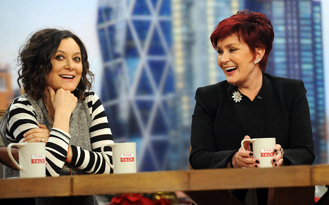 Sara Gilbert picked Duke to win it all, while The Talk co-host Sharon Osbourne has Wisconsin (Getty)