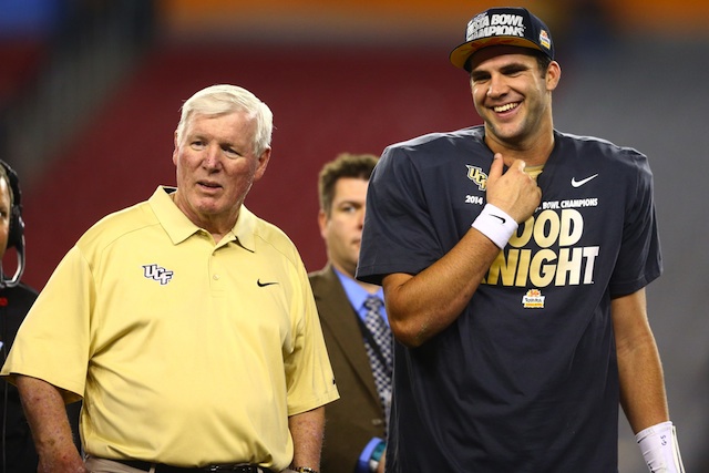 Blake Bortles capped his UCF career with a Fiesta Bowl win against Baylor.  (USATSI)