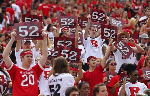 Eric LeGrand's No. 52 is the first number to be retired in Rutgers' 144-year history. (USATSI)