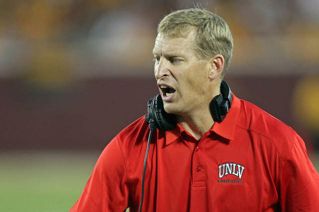 A low APR score will keep Bobby Hauck's UNLV team out of the postseason in 2014