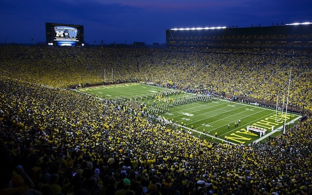 Michigan AD Dave Brandon does more foresee alcohol sales at the Big House any time soon.  (USATSI)
