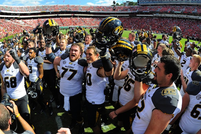 Missouri surged to No. 14 in the AP poll after upsetting Georgia in Athens. (USATSI)