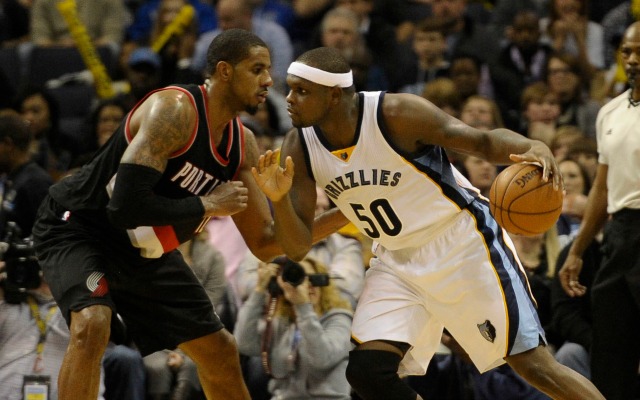 Zach Randolph reminds LaMarcus Aldridge about the beauty of summers in Portland.