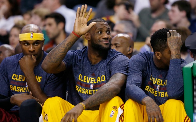 LeBron James is happy with Cleveland's odds to win the title.