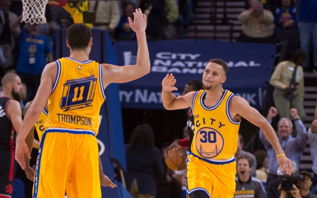 Pat Riley thinks Steph Curry and Klay Thompson are the best backcourt in the history of the NBA.