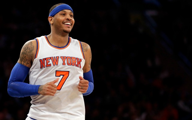 Melo's smile could help woo free agents to the Knicks this summer.