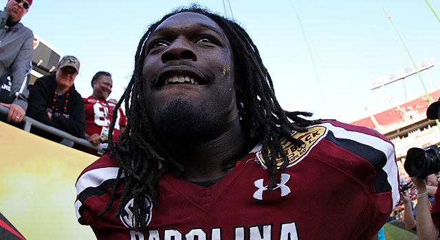 Jadeveon Clowney is back for another season, which is bad news for the rest of the SEC.. (USATSI)