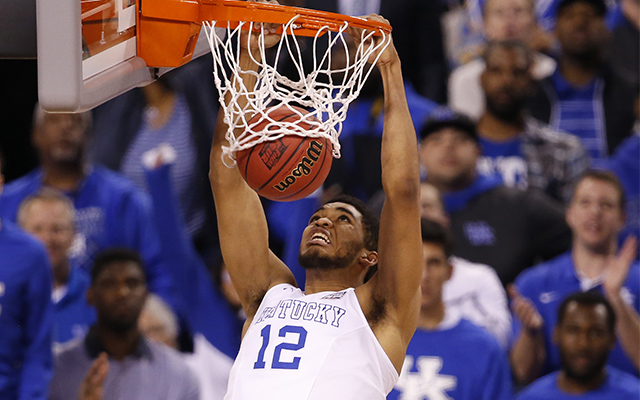 Many teams are hoping to draft Karl-Anthony Towns.  (USATSI)